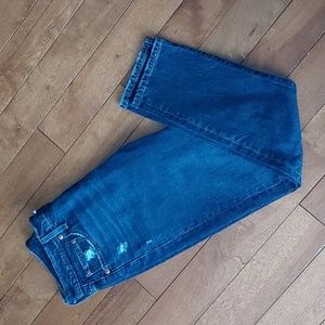 Levis 501 Skinny Distressed Ankle Jeans Size 29
